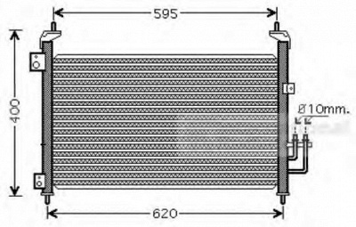 VAN WEZEL 25005213 -  Конденсатор, кондиционер